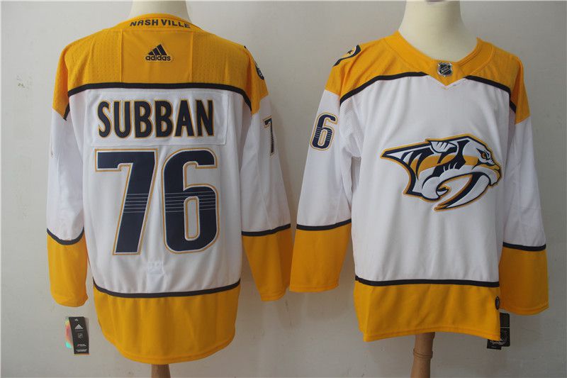 Men 2017 NHL Nashville Predators #76 Subban white Adidas Jerseys->st.louis blues->NHL Jersey